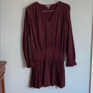 Chelsea28 Smocked Waist Dress Maroon